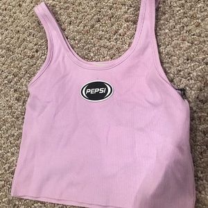 purple pepsi crop top